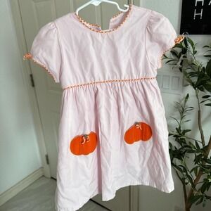 Dondolo pink and orange pumpkin dress